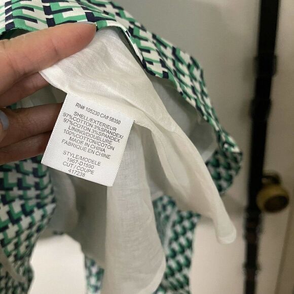 NEW!! Revolve JOIE Verene Court Green grid A line flare sleeveless dress Small - Picture 4 of 7